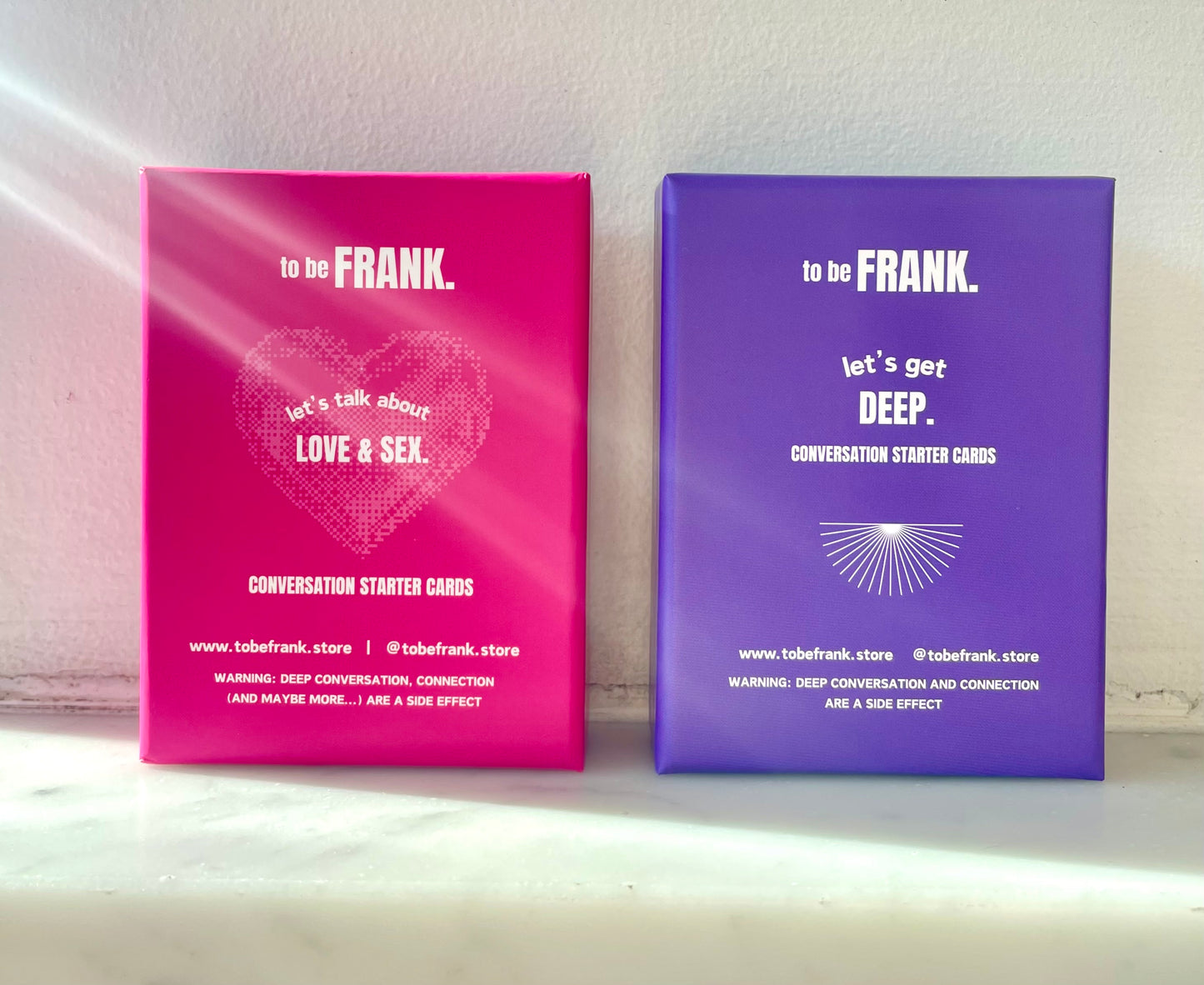 to be FRANK. bundle... let's get deep & let's talk about love & sex